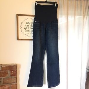 Indigo Blue Brand Bootcut Maternity Jeans Size LL